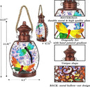 Hanging Solar Lantern Outdoor Waterproof Dragonfly Decor Solar Lights Tabletop Lamp for Outdoor Garden Yard Patio Ornament by GreenHaven Gardens
