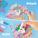 Klever Kits 4PCS Window Art, 2-in-1 Gems and Gels Suncatcher, 2 Ways to Play Diamond and Gels, Arts & Crafts Toys for Boys Girls, Christmas Birthday Gifts for Kids Age 6 and Up by TinyTreasures Baby Boutique