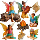 Mood Lab Fairy Garden - Miniature Fairies Figurines Accessories - Camping Kit of 9 pcs - Set for Outdoor or House Decor by CozyNest Decor