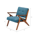 Lounge Chair With Tufted Upholstery And Solid Frame by HouseOfZazla