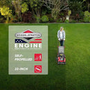 PowerSmart Self Propelled Gas Lawn Mower, 22-Inch with 140cc Briggs and Stratton E550 Engine 3-in-1 Rear-Wheel Drive Lawnmower with Bagging by GreenHaven Gardens