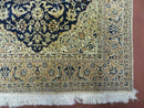 4' X 6' Handmade Ultra Fine India Floral Oriental Wool Silk Rug Hand Knotted