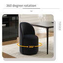 360 Degree Swivel Armless Dining Barrel Chair by Unique Piece Furniture
