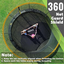 14FT 12FT 10FT 16FT Trampoline with Safety Enclosure, Anti-Rust Coating – ASTM Certified, Heavy-Duty Outdoor Trampoline with Ladder – for Kids & Adults by TinyTreasures Baby Boutique