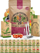 20 Vegetable Seeds Variety Pack - 12,460+ Non-GMO Heirloom Seeds for Planting Vegetables and Fruits in Individual Seed Packets, Home Garden Seeds for Hydroponic, Indoor and Outdoors Gardening by GreenHaven Gardens