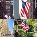 American Flag 12x18 Outside, US Flags for Outdoor Indoor, Heavy Duty Durable, Deluxe Embroidered Stars, Brass Grommets, Sewn Stripes, Vivid Color, Fade Resistant and waterproof by GreenHaven Gardens