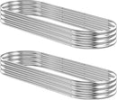 2 Pcs 9 x 3 x 1 FT Galvanized Steel Raised Garden Bed, Large Galvanized Steel Outdoor Planter Box for for Easy to DIY and Clean - Raised Garden Beds Outdoor for backyards, terraces and Balconies by GreenHaven Gardens