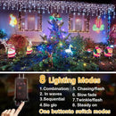 98FT 960LED Christmas Lights Waterproof 8 Modes Christmas Lights Outdoor Decoration with Memory and Timer Hanging Fairy Lights Plug-in Curtain String Lights for Holiday Party Wedding Home by GreenHaven Gardens