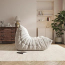Bean Bag Chair, Oversized Loveseat Fireside Chair for Adults, 2 Seater with Memory Foam Filled, Lazy Sofa Lounge Floor Sofa for Living Room, Bedroom, Office, No Assembly Required. (Beige) by CozyNest Decor