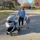 Mompush Ultimate 2 Baby Stroller for Infant and Toddler with Newborn Mode and Reversible Seat, All-Terrain Stroller with All-Wheel Suspension, Includes Car Seat Adapter and Large Storage Basket by TinyTreasures Baby Boutique