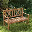Giantex Patio Garden Bench Loveseat - 2-Person Acacia Wood Bench with Armrest, Backrest, Sturdy Frame, 800lbs Capacity, Outside Park Bench for Patio, Yard, Front Porch, Outdoor Garden Bench, Natural by GreenHaven Gardens