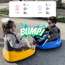 12V Kids Bumper Car, Electric Baby Bumper Car for Toddlers with Remote Control, 3 Speeds - Yellow by TinyTreasures Baby Boutique