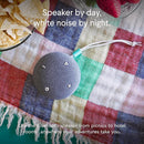 SNOOZ Go - Portable Travel Sound Machine, 6 Sounds, Fan, Pink & White Noise, Rechargeable Bluetooth Speaker, Sleep Aid for Adults, Kids, Office Privacy, Sleeping Essential for Gift Registry - Charcoal by TinyTreasures Baby Boutique