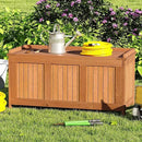 Tangkula 58 Gallon Wood Deck Box, 3-in-1 Patio Storage Bench Stool w/Flip Top for Cushions, Pool Supplies, Gardening Tools, Outdoor Container Chest for Garden, Backyard, Poolside by CozyNest Decor
