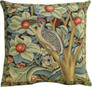 Charlotte Home Furnishings Throw Pillow Covers, Decorative Boho Pillow Covers for Couch, Living Room, Black Woodpecker Square Cushion Cases 18x18 in, European Cotton Jacquard Woven, Cozy Bedroom Decor by CozyNest Decor