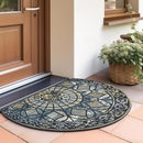 CHICHIC Entrance Door Mat Large 24 x 36 Inch Entry Way Doormat Front Door Rugs Outdoors Heavy Duty Welcome Mat Non Slip Rubber Back Low Profile for Garage, Patio, High Traffic Area, Blue by CozyNest Decor