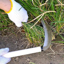 KAKURI Grass Sickle Garden Tool 7.6", Japanese Style Kama Weeding Sickle, Stainless Steel Blade by GreenHaven Gardens
