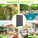 Outdoor Privacy Screen,72" H×47" W Metal Privacy Screen, Freestanding Privacy Fence Panels for Patio by GreenHaven Gardens