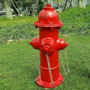 Fire Hydrant for Dogs to Pee On: Dog Fire Hydrant Pee Post Outdoor - 13" Training Post Statue for Yard Garden (Red) by GreenHaven Gardens