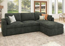HONBAY Modular Sectional Couch with Storage Seats, L Shaped Sectional Sofa with Storage, Chenille Sectional Couches for Living Room, Green by CozyNest Decor