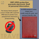 2 Passport Holder - Travel Essentials, RFID Blocking Wallet Credit Card Organiser, Plain Accessories Slim Cover For Men & Women by TinyTreasures Baby Boutique