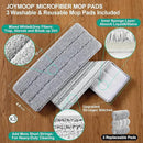 JOYMOOP Mop and Bucket with Wringer Set for Home, Flat Mop and Bucket System, Mops for Floor Cleaning and Wall Cleaner, with 3 Reusable Microfiber Mop Pads by CozyNest Decor