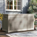 YITAHOME 260 Gallon XXL Large Deck Box, Outdoor Resin Storage Box, Lockable Storage Container for Patio Cushions, Furniture, Garden Tools, Water Resistant (Brown) by CozyNest Decor