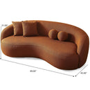 Drake - Japandi Style Curvy Boucle Sofa by Unique Piece Furniture