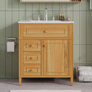 30" Bathroom Vanity with Sink and Wood Vanity Cabinet by HouseOfZazla