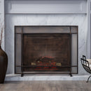 Elegant Iron Fire Screen For Fireplace Protection