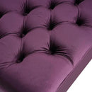 Christopher Knight Home Gloust Velvet Storage Ottoman, Upholstered Rectangular Storage Bench, Living Room Seating, Tufted BottonFoot Rest Stool for Home Office, Entryway and Bedroom, Purple by CozyNest Decor