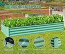 Domi Galvanized Raised Garden Bed, Outdoor Planter Garden Boxes Large Metal Planter Box for Gardening Vegetables Fruits Flowers, Green (6x3x1ft) by GreenHaven Gardens