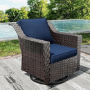 Joyside Outdoor Swivel Chair, Patio Swivel Chairs with Wide Armrest and Thick Cushions, Upgraded Large Size for Backyard, Garden, Poolside by GreenHaven Gardens