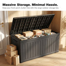 260 Gallon Large Outdoor Storage XXL Deck Box by HouseOfZazla