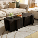 Puzzle Art Side Table, Modular Concave Edge MGO Table