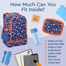 Bentgo Kids 2-in-1 Backpack & Insulated Lunch Bag - Durable 16” Backpack & Lunch Container in Unique Prints for School & Travel - Water Resistant, Padded & Large Compartments (Sports) by TinyTreasures Baby Boutique