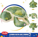 Glow Guards 14'' Light up Sea Turtle Stuffed Animal Ocean Life Soft Plush Toy Pillow with Lullabies LED Night Lights Children's Day Birthday Gifts for Toddler Kids by TinyTreasures Baby Boutique