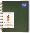 Anecdote 2026 Planner (8.5" x 10") Daily Planner Weekly Monthly Planner - 52 Weeks w/Library Buckram Cover, Brass Spiral - A4 Size Bleed-Resistant Paper – Evergreen by TinyTreasures Baby Boutique