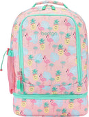 Bentgo Kids 2-in-1 Backpack & Insulated Lunch Bag - Durable 16” Backpack & Lunch Container in Unique Prints for School & Travel - Water Resistant, Padded & Large Compartments (Tropical) by TinyTreasures Baby Boutique