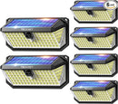 TECKNET 461 LED Solar Powered Outdoor Lights, 270° Angle & 3 Lighting Modes Motion Sensor Light Outdoor, Security Solar Lights Waterproof for Fence Front Door Yard Deck Garden Garage House - 6 Pack by GreenHaven Gardens