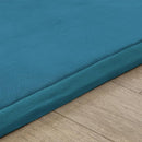 Loartee Coral Velvet Crawling Rug (6'8"x9'8", Blue) for Toddler Children Play Area Rugs Yoga Mat Exercise Pads Carpet by TinyTreasures Baby Boutique