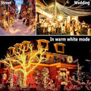 KNONEW 403FT 1000 LED Christmas Lights Color Changing Outdoor String Lights with 11 Modes & Timer Fairy Light Plug in Waterproof Fairy Lights for Xmas Yard Tree Wedding Party(Warm White to Multicolor) by GreenHaven Gardens