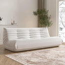 Big Bean Bag Chairs for Adults, 3 Seater Large Bean Bag Chair Sofa, Fireside Chair Lazy Sofa Chair with High Density Comfortable Foam, Modern Bean Bag for Living Room, Bedroom, Office (Beige) by CozyNest Decor