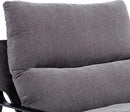 DUOMAY Modern Accent Arm Chair Set of 2, Comfy Linen Lounge Lazy Chair with Metal Leg, Mid-Century Corner Chair for Living Room Bedroom Office Apartment, Grey by CozyNest Decor