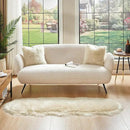 AMTOVO Faux Sheepskin Rug, Beige Ultra Soft Fluffy Shag Area Rug, 2 x 6 ft Faux Fur Rug for Bedroom Sofa Throw Cushion Room Decor, Sheepskin by CozyNest Decor