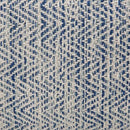 SIMPLIHOME Nate 20-inch Wide Square Pouf in Patterned Denim Mélange, Handwoven Boho-Style Cotton Ottoman, Footrest, or Extra Seating for Living Room, Assembled by CozyNest Decor
