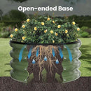 ZXZYHFTY Round Galvanized Raised Garden Bed kit,Green Outdoor Garden Raised Planter Box, Round Large Metal Raised Garden Beds for Vegetable 2 * 2 * 1ft 1 Pack by GreenHaven Gardens