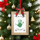 TwoDays Baby's First Christmas Ornament 2025 - DIY Handprint Picture Frame Kit for Tree, Newborn Christmas Gift for Boy or Girl, My 1st Xmas Keepsake Decoration by TinyTreasures Baby Boutique