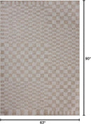 Loloi Amber Lewis Topanga Collection TOP-03 Natural/Dove 5'-3" x 7'-6" Indoor/Outdoor Area Rug by CozyNest Decor
