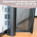 Retractable Baby Gates Dog Gate for Stairs, 100" Wide Retractable Gate Mesh Pet Gate, 41" Extra Tall Child Safety Gate with Fiberglass Rods for Stairways, Doorways, Hallways, Indoor/Outdoor by TinyTreasures Baby Boutique